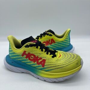 Hoka One One Mach 5 1127894 EPSB Women's Size 8.5B Running Shoes Yellow Blue